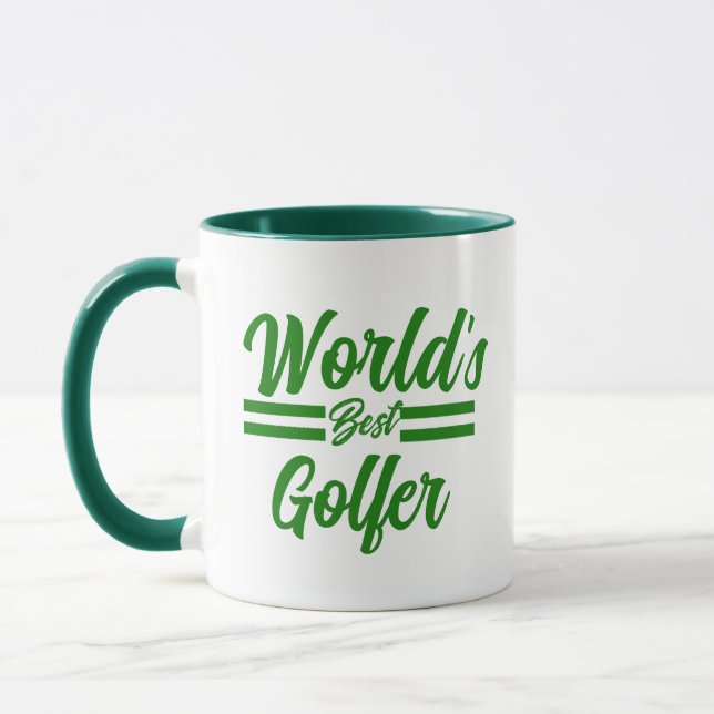 World's Best Golfer Mug - Personalised Golf Gift (Left)