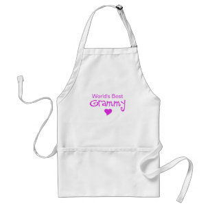 World's Best Grammy With Heart Adult Apron