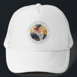 World's Best Grampa By Par Classic Simple Photo Trucker Hat<br><div class="desc">This simple and classic design is composed of serif typography and add a custom photo. "World's Best Grampa By Par" encircles the frame.</div>