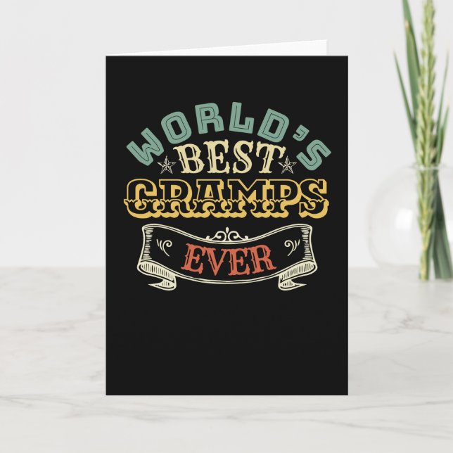 WORLDS BEST GRAMPS EVER CARD (Front)