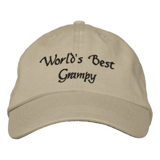 World's Best Grampy Embroidered Hat