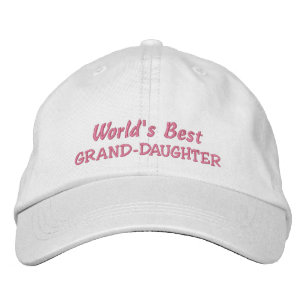 World's Best GRAND-DAUGHTER Embroidered Hat