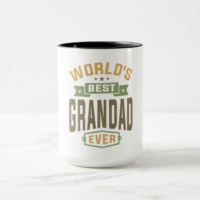 World's Best Grandad Ever - Cherished Grandpa Mug (Center)