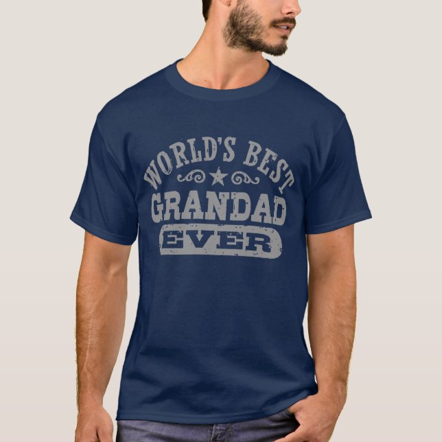 World's Best Grandad Ever T-Shirt (Front)