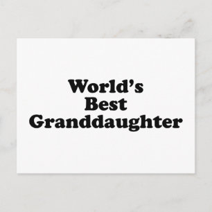 World's Best Granddaughter Postcard