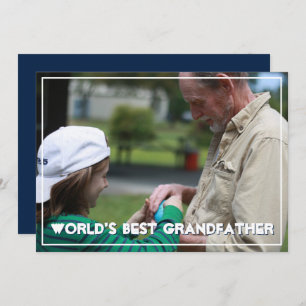 World's Best Grandfather   Father's Day Card