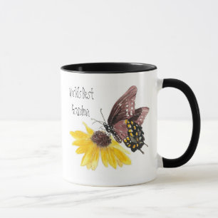 World's Best Grandma Butterfly, Flowers-Gardening Mug