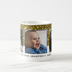 World's Best Grandma Christmas Photo Collage Coffee Mug