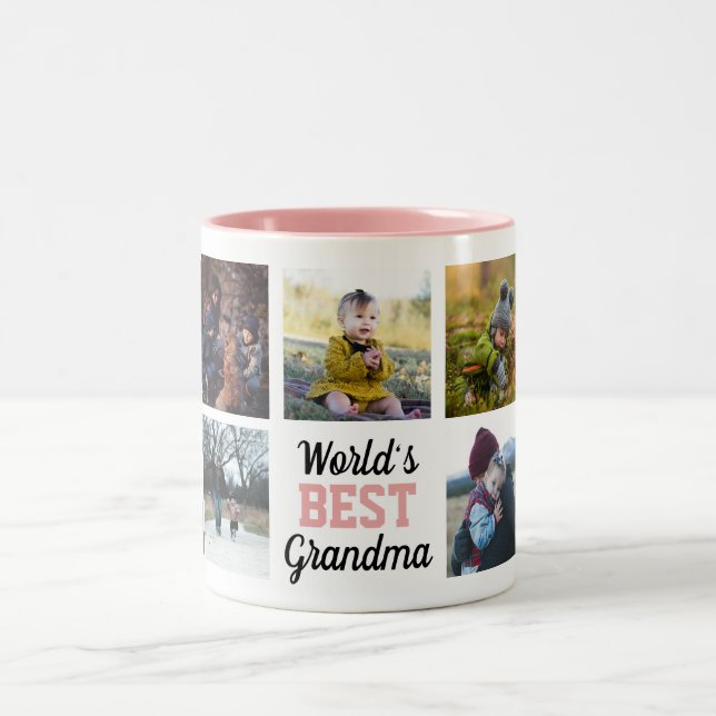 World's Best Grandma Custom Photo Mug (Center)