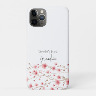World's Best Grandma - Pastel Floral Personalised  iPhone 11 Pro Case