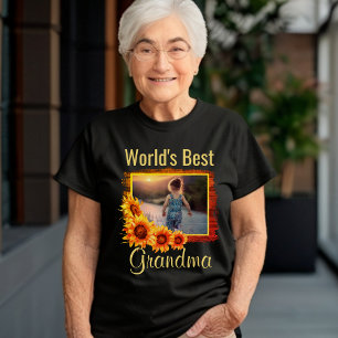 World's Best Grandma Personalised Photo T-Shirt