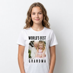 World's Best Grandma Photo T-Shirt
