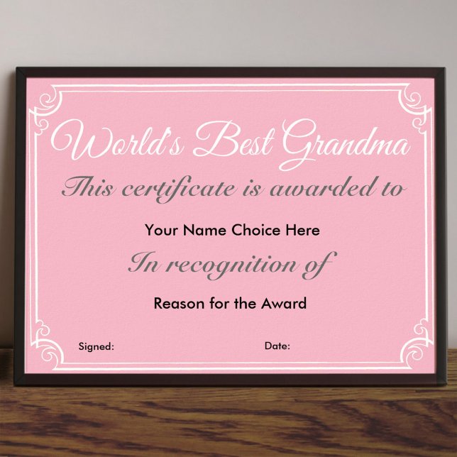 World's Best Grandma Poster (Creator Uploaded)
