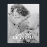 World's Best Grandma Since 20XX Simple Chic Photo<br><div class="desc">This simple and modern design is composed of serif and cursive typography and add a custom photo</div>