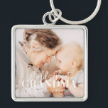 World's Best Grandma Since 20XX Simple Chic Photo Key Ring<br><div class="desc">This simple and modern design is composed of serif and cursive typography and add a custom photo</div>