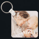 World's Best Grandma Since 20XX Simple Chic Photo Key Ring<br><div class="desc">This simple and modern design is composed of serif and cursive typography and add a custom photo</div>