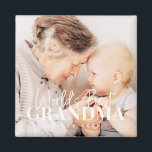World's Best Grandma Since 20XX Simple Chic Photo Magnet<br><div class="desc">This simple and modern design is composed of serif and cursive typography and add a custom photo</div>