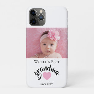 Worlds Best Grandma Since Year Photo Cute  iPhone 11 Pro Case