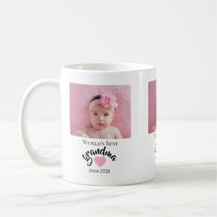 Worlds Best Grandma Since Year Photo Cute Coffee Mug