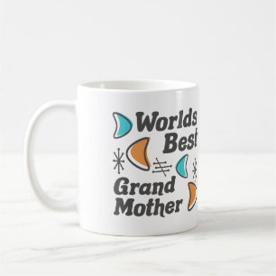 Worlds Best Grandmother Retro Coffee Mug