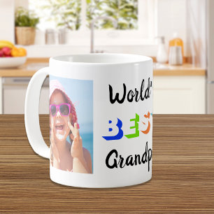 World's Best Grandpa 2 Photos Coffee Mug