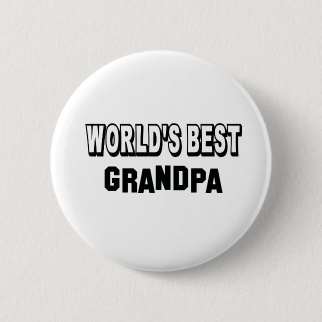 World's best Grandpa 6 Cm Round Badge (Front)