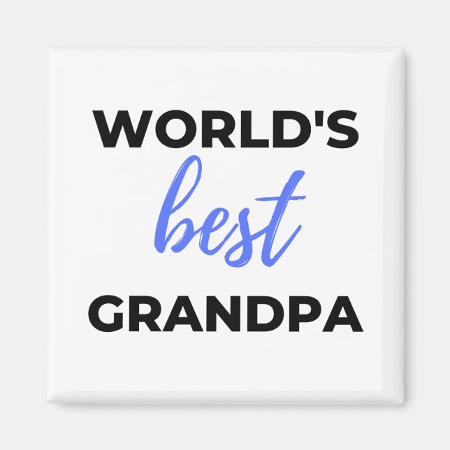 World's Best Grandpa bl Magnet (Front)