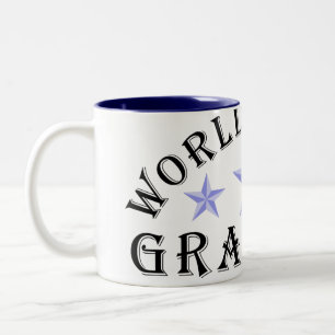 Worlds' Best Grandpa blue Stars Mug