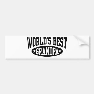 World's Best Grandpa Bumper Sticker