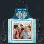 World's Best Grandpa Custom Photo Apron<br><div class="desc">.: Design features Deep blue background,  light blue tie dye framing and a place to put a nice big photo that Grandpa will love! Design also features Grandpa heart at the top beneath white "World's Best" text. Coordinating items are available.</div>