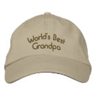 World's Best Grandpa Cute Embroidered Hat