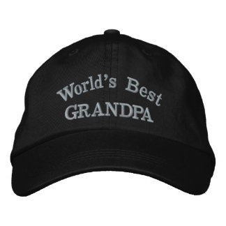 World's Best Grandpa Embroidered Hat