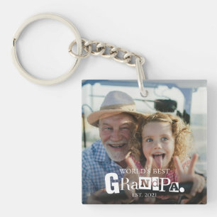 World's Best Grandpa Established Gift For Grandad Key Ring