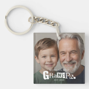 World's Best Grandpa Established Gift For Grandad Key Ring