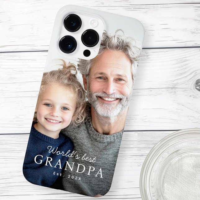 World's best grandpa grandfather est year photo Case-Mate iPhone case (World's best grandpa grandfather est year photo Case-Mate iPhone case)