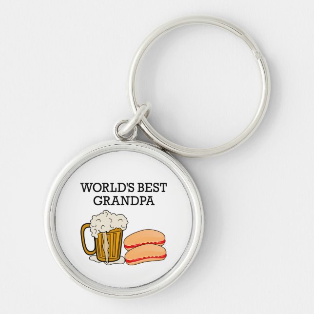 Worlds Best Grandpa Key Ring (Front)