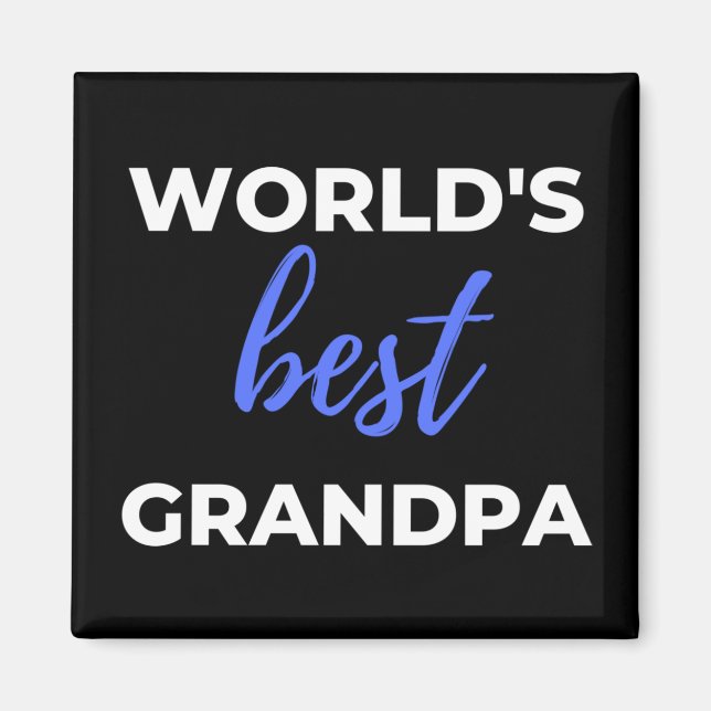 World's Best Grandpa Magnet (Front)