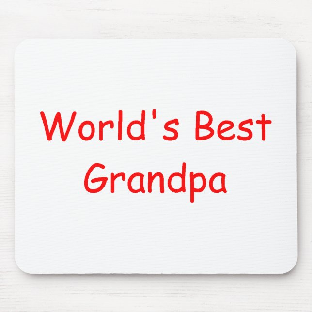 World's Best Grandpa Mousepad (Front)