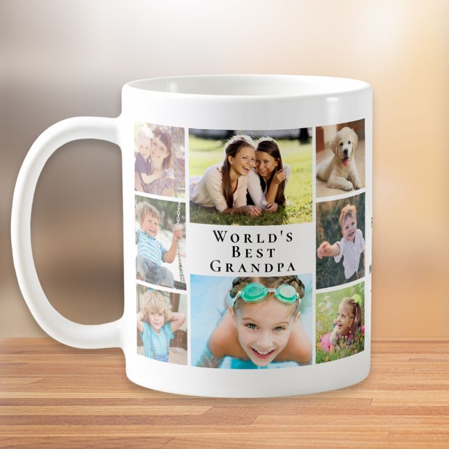 World's Best Grandpa Photo Collage Coffee Mug (Creator Uploaded)