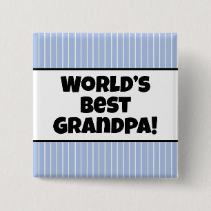 World's best grandpa pin