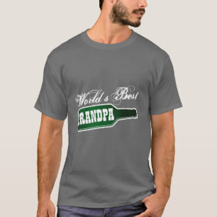 World's Best Grandpa t shirt   Vintage beer bottle
