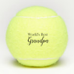 World's Best Grandpa Tennis Balls<br><div class="desc">Show how much you love your grandpa with this meaningful gift. This design features a heartfelt sentiment and custom typography.</div>