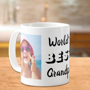World's Best Grandpa Two Photos Personalised Coffee Mug