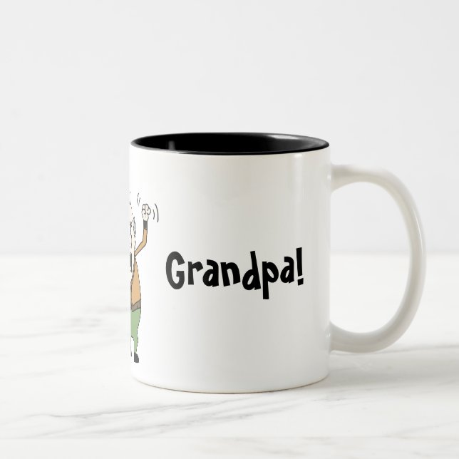 World's Best Grandpa! Two-Tone Coffee Mug (Right)