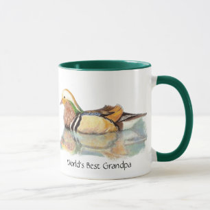 World's Best Grandpa  Wood duck, Nature, Bird Mug