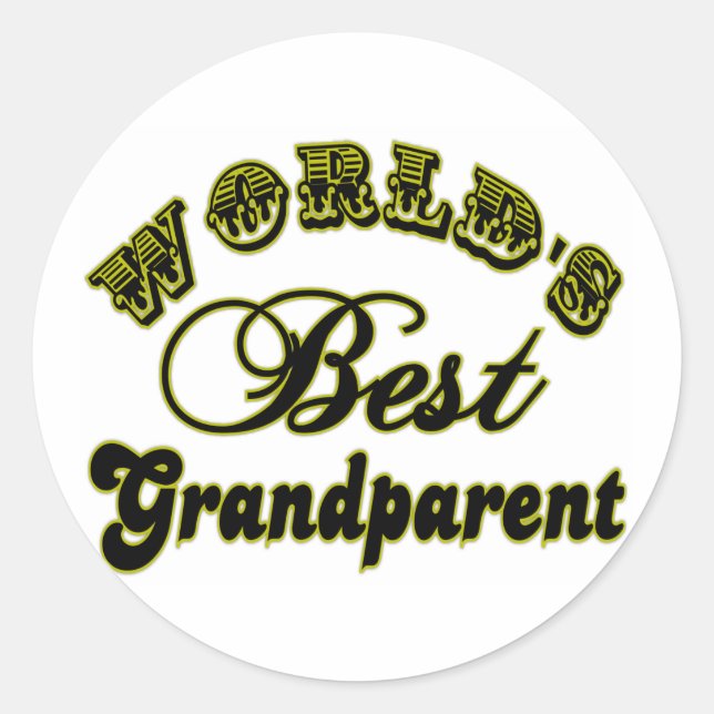 World's Best Grandparent Sticker (Front)