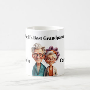World's Best Grandparents - cartoonish & funny Coffee Mug
