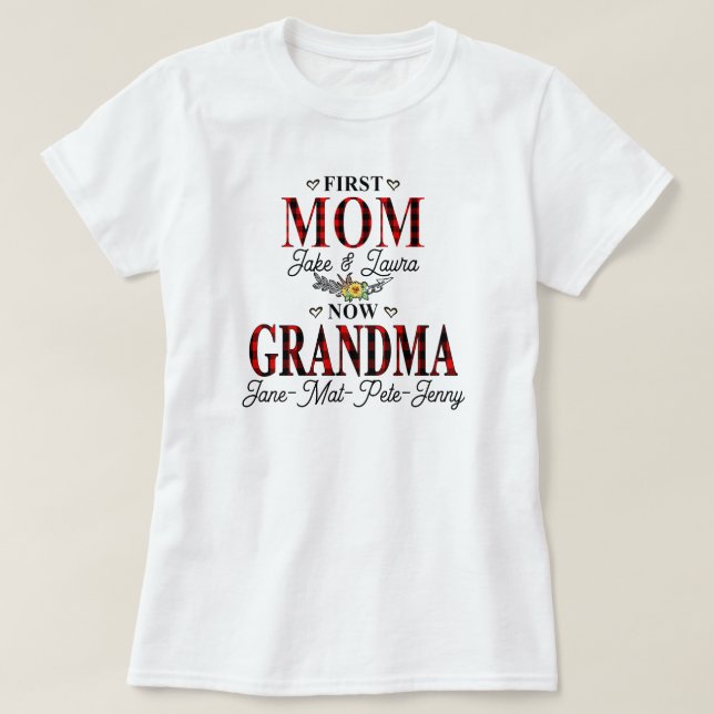 World's Best Granny Personalised Grandma Mimi Webb T-Shirt (Design Front)