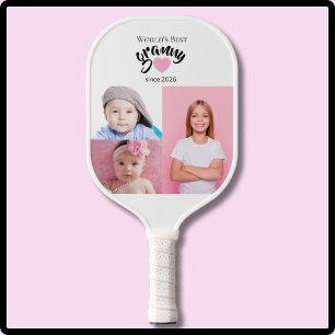 Worlds Best Granny Since Year 3 Photo Cute Pickleball Paddle