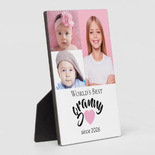 Worlds Best Granny Since Year 3 Photo Cute Plaque